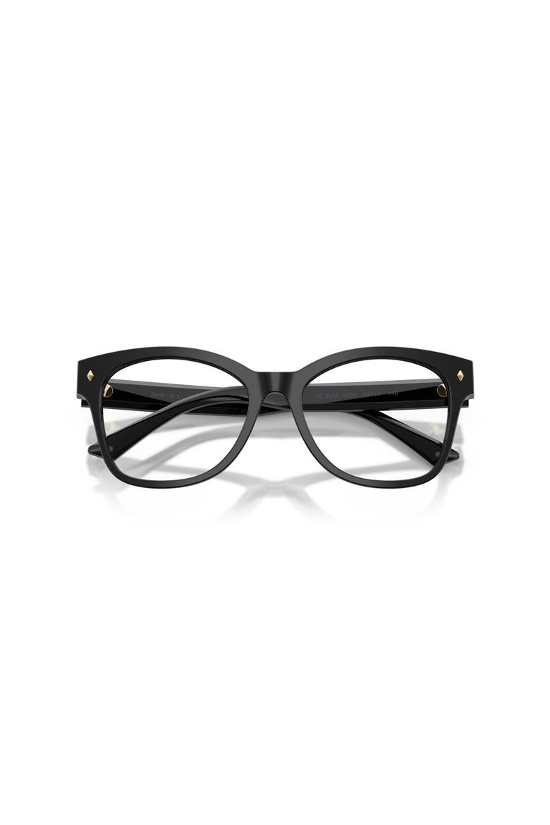 54mm Square optical glasses, Alternate, color, Black