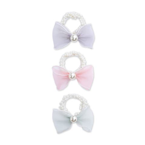 Sheer Bow Scrunchie Set