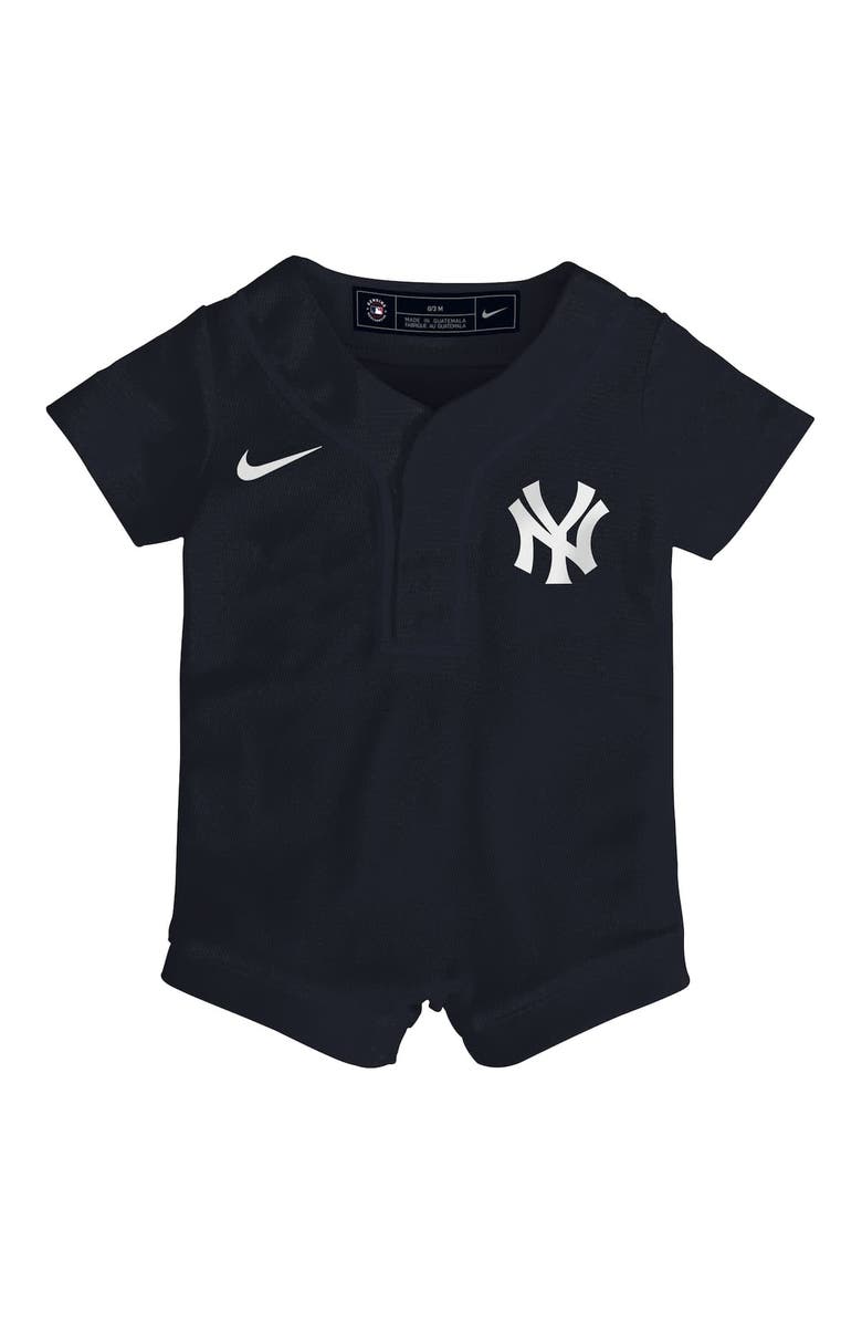 Nike Infant Nike Navy New York Yankees Alternate Replica Romper Jersey, Alternate, color, Navy