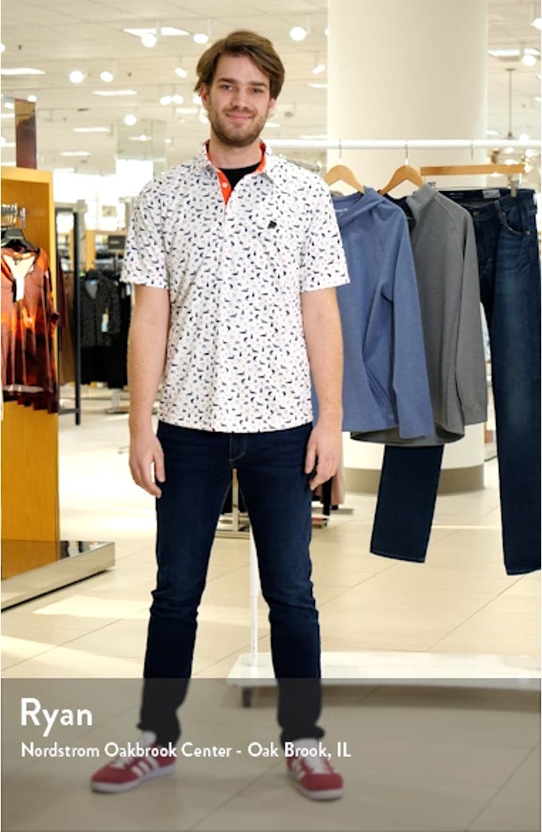 Jesse Boating Print Golf Polo, sales video thumbnail