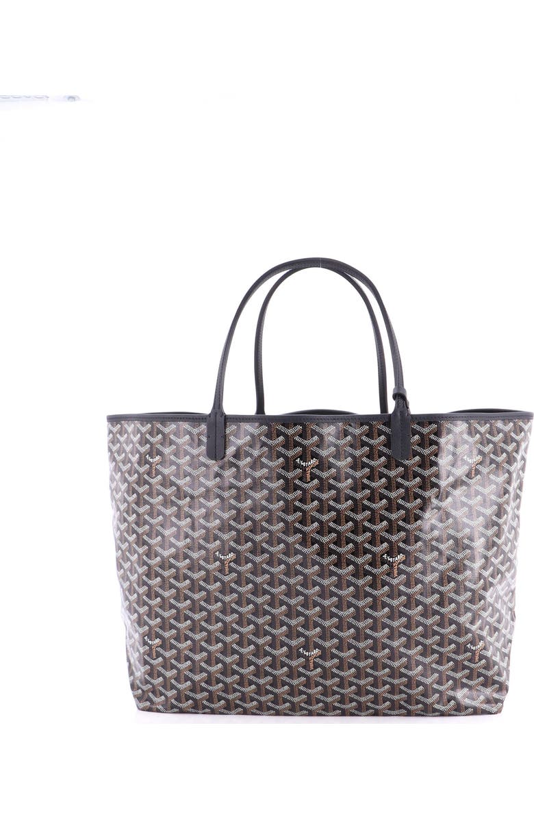 Pre-Owned Goyard Saint Louis Tote Coated Canvas GM, Main, color, Black