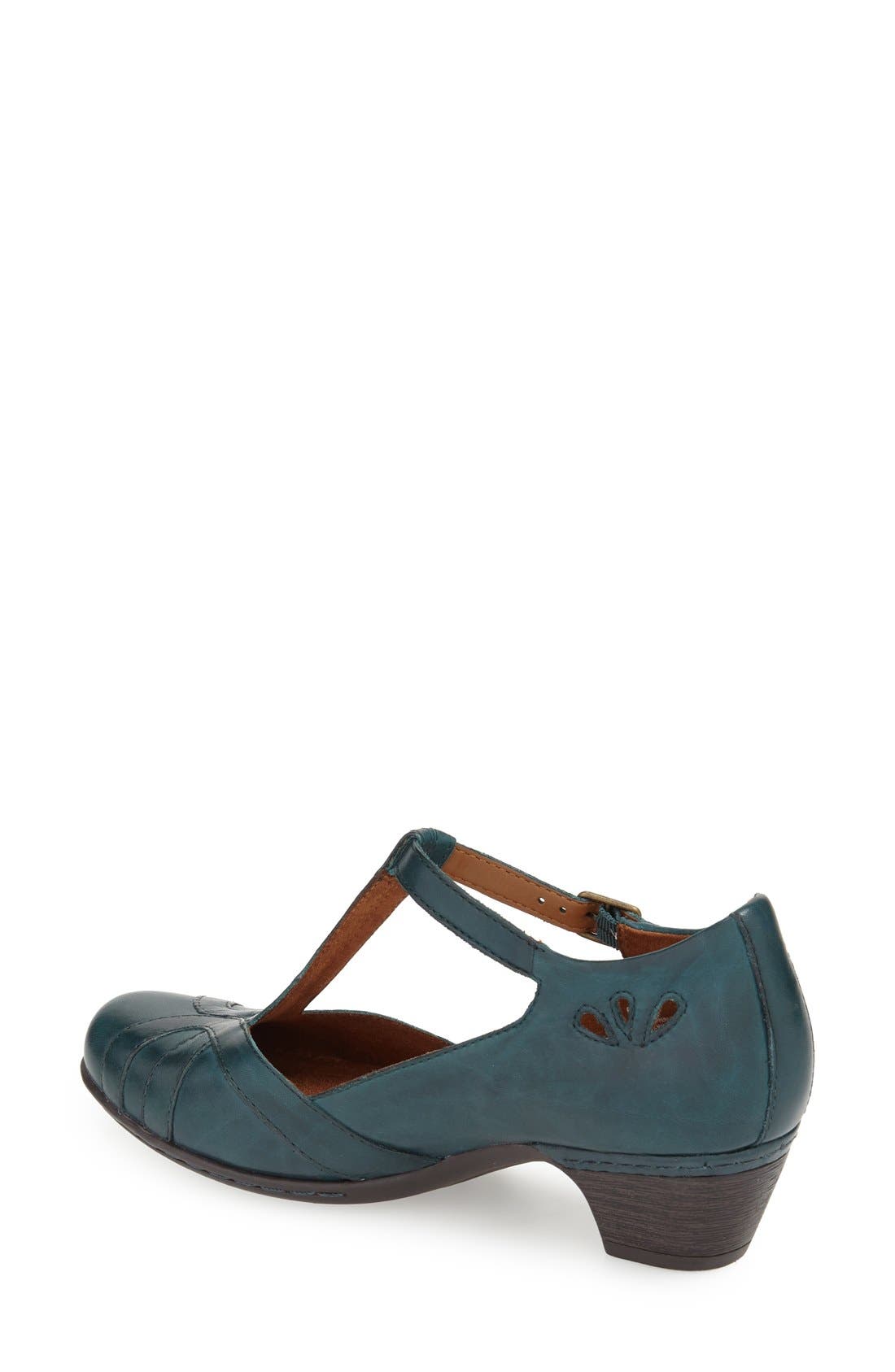 'Angelina' Pump, Alternate, color, BLUE/ TEAL LEATHER