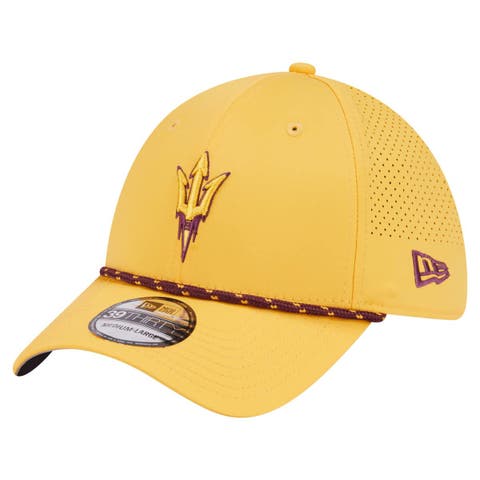 Men's New Era  Gold Arizona State Sun Devils Rope 39THIRTY Flex Hat
