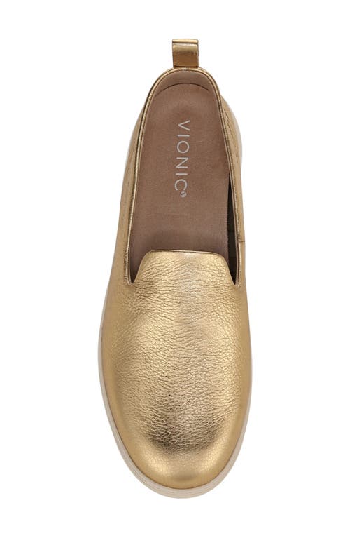 Vionic Uptown Villa Slip-on Sneaker In Gold