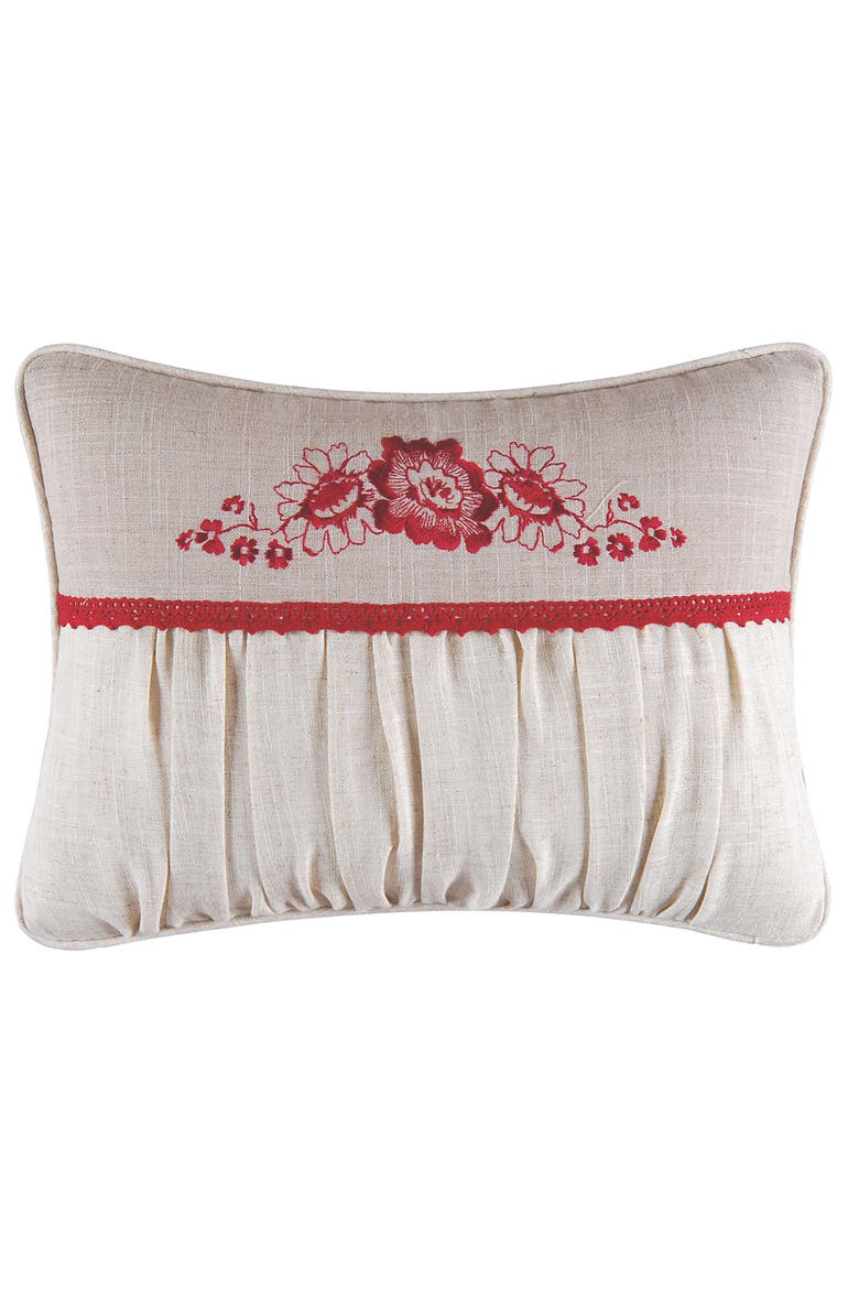 Jasleen Embroidered Accent Throw Pillow, Main, color, White