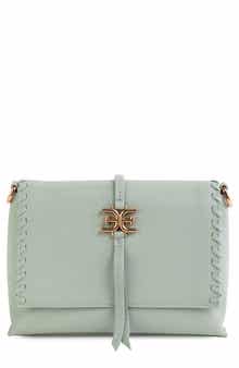Sylvia Fold Over Leather Crossbody Bag