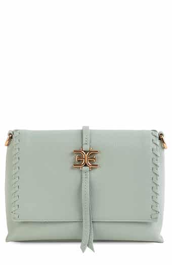 Sylvia Fold Over Leather Crossbody Bag