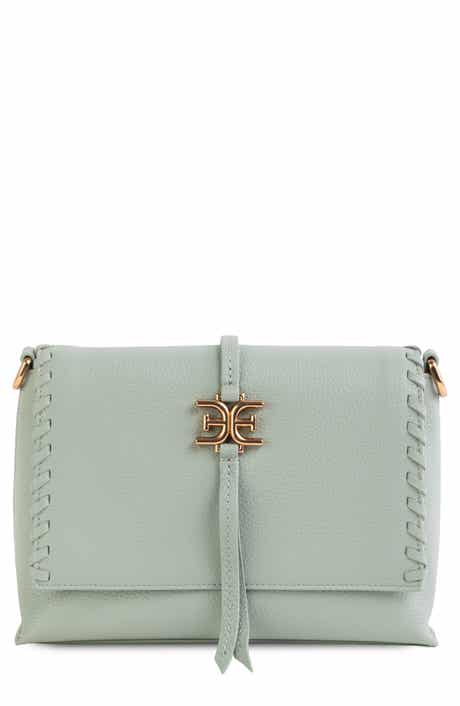Sylvia Fold Over Leather Crossbody Bag