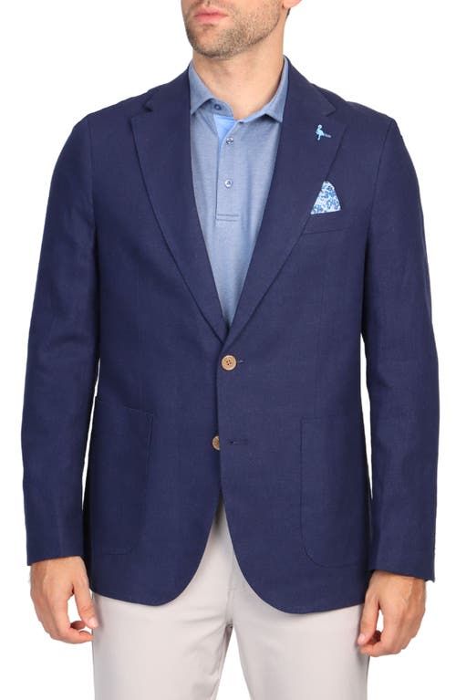 Tailorbyrd Linen-blend Sport Coat In Navy