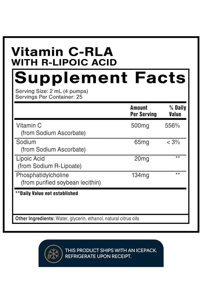 Liposomal Vitamin C and R Lipoic Acid Liquid Supplement, Alternate, color, None