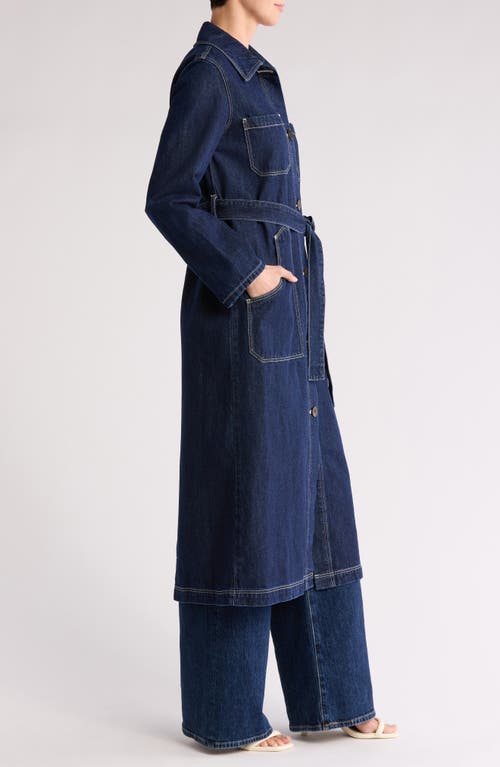 Rolla's Bijou Denim Belted Trench Coat
