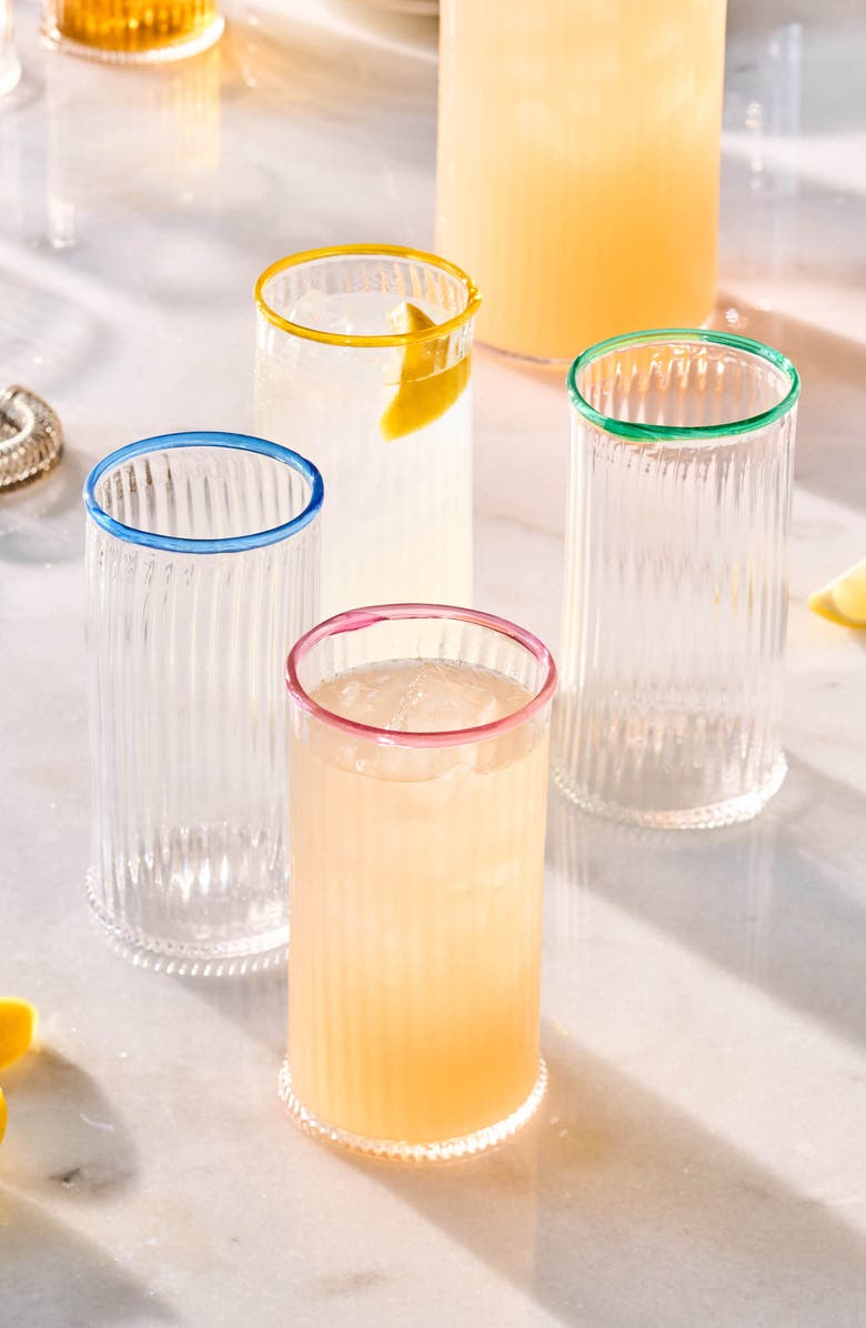 Juliska Nell Highball Glass, Alternate, color, Chambray