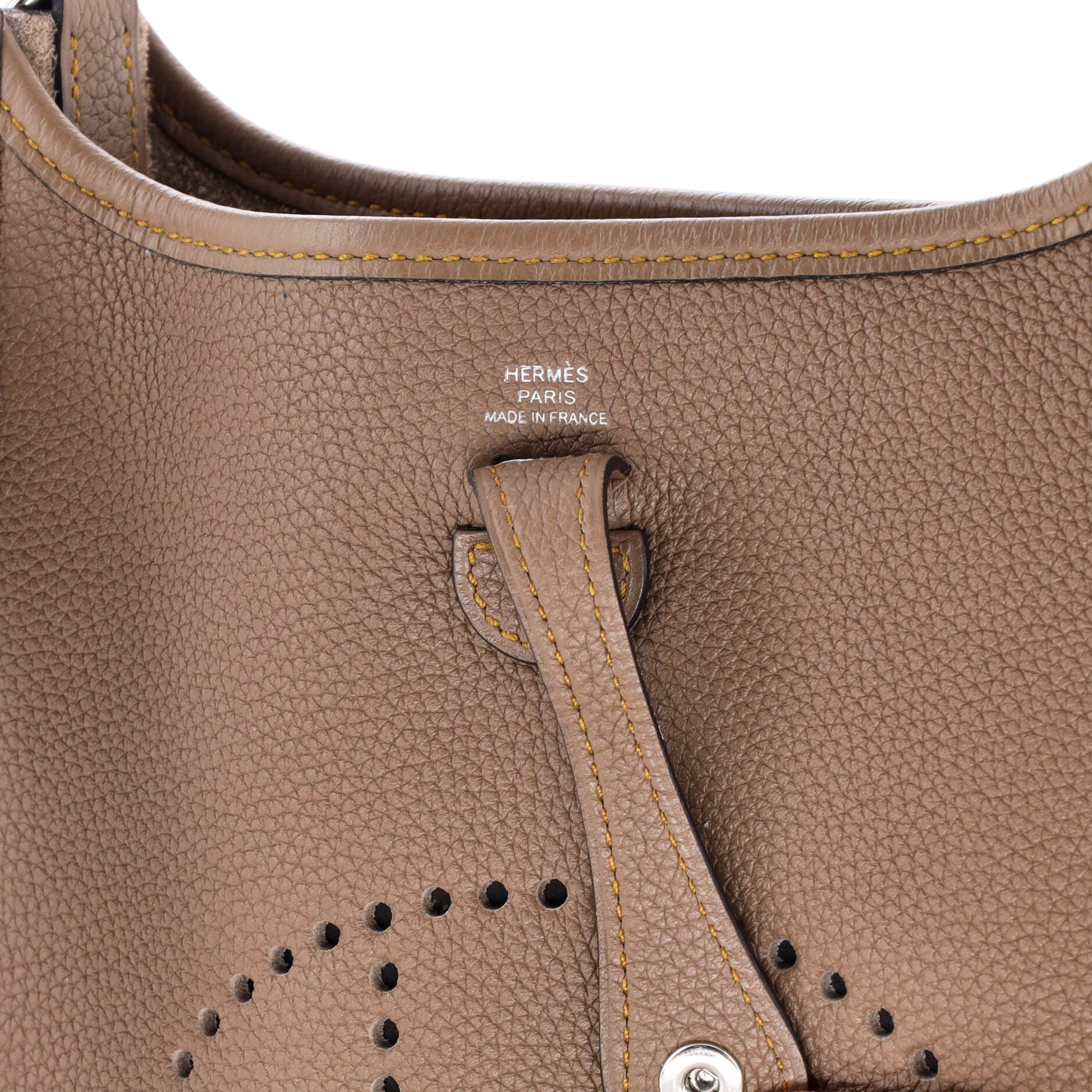 Pre-Owned Hermes Evelyne Bag Gen III Maurice TPM, Alternate, color, Beige De Weimar