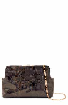 Bethany Leather Frame Clutch
