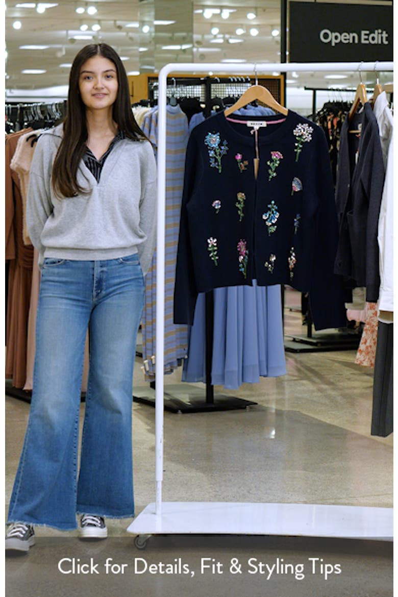 Crystal Embellished Crop Cotton Cardigan video