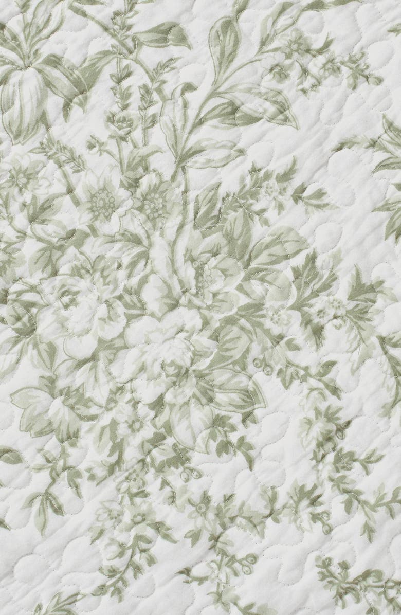 Laura Ashley Bedford Quilt & Sham Set, Alternate, color, Sage