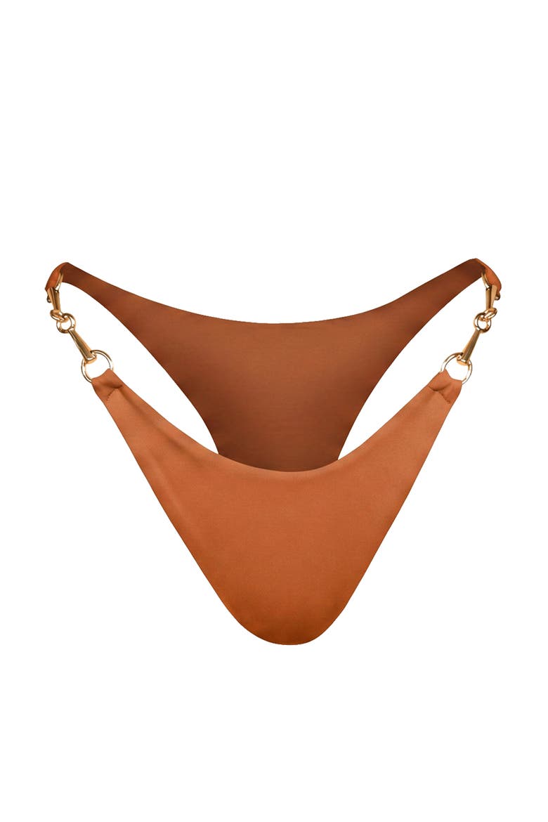 The Segara High-Cut Recycled Bikini Bottom, Main, color, Sienna Brown