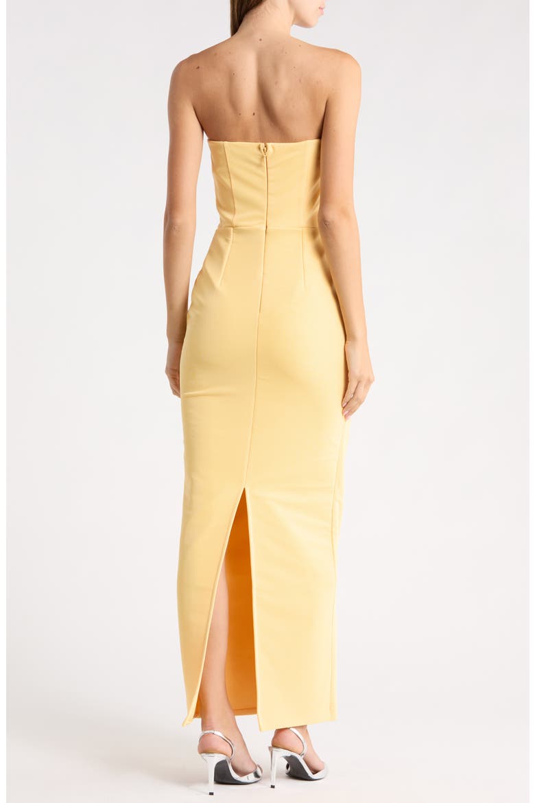 Amara Strapless Maxi Dress, Alternate, color, YELLOW