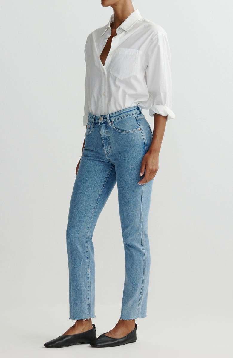 DL1961 Kristy High Waist Cigarette Jeans, Alternate, color, Adriatic Sea