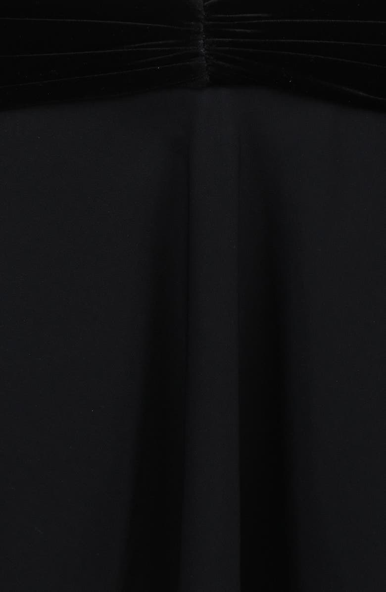 HOUSE OF CB Asa Flounce Ruched Velvet Miniskirt, Alternate, color, 