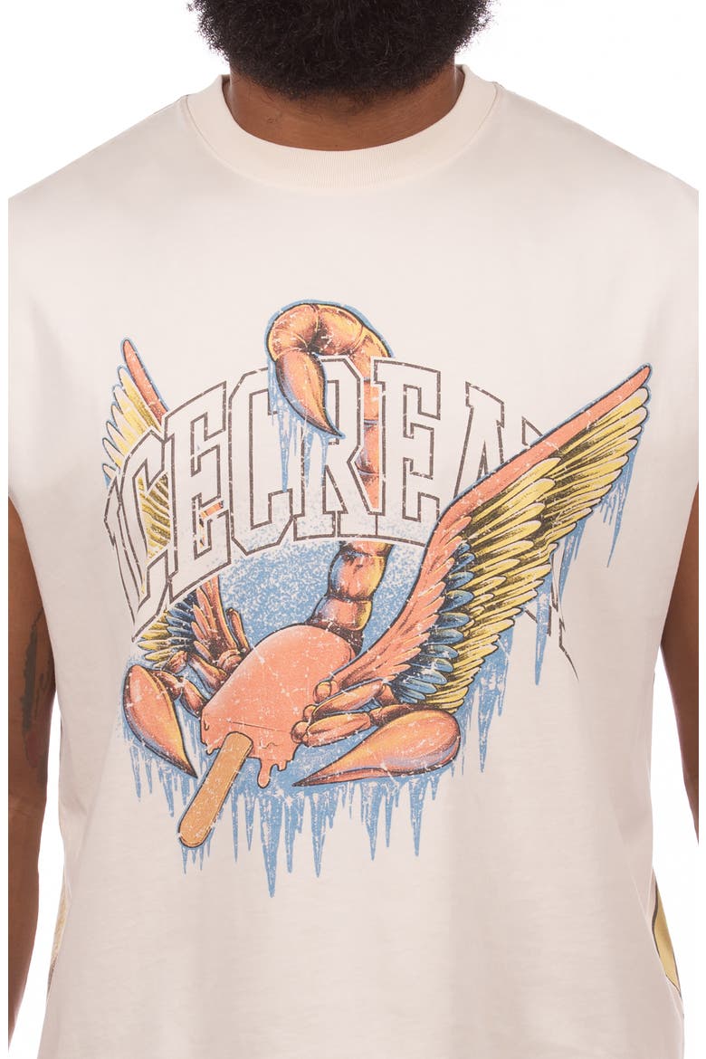 Scorpio Sleeveless Graphic T-Shirt, Alternate, color, ANTIQUE WHITE