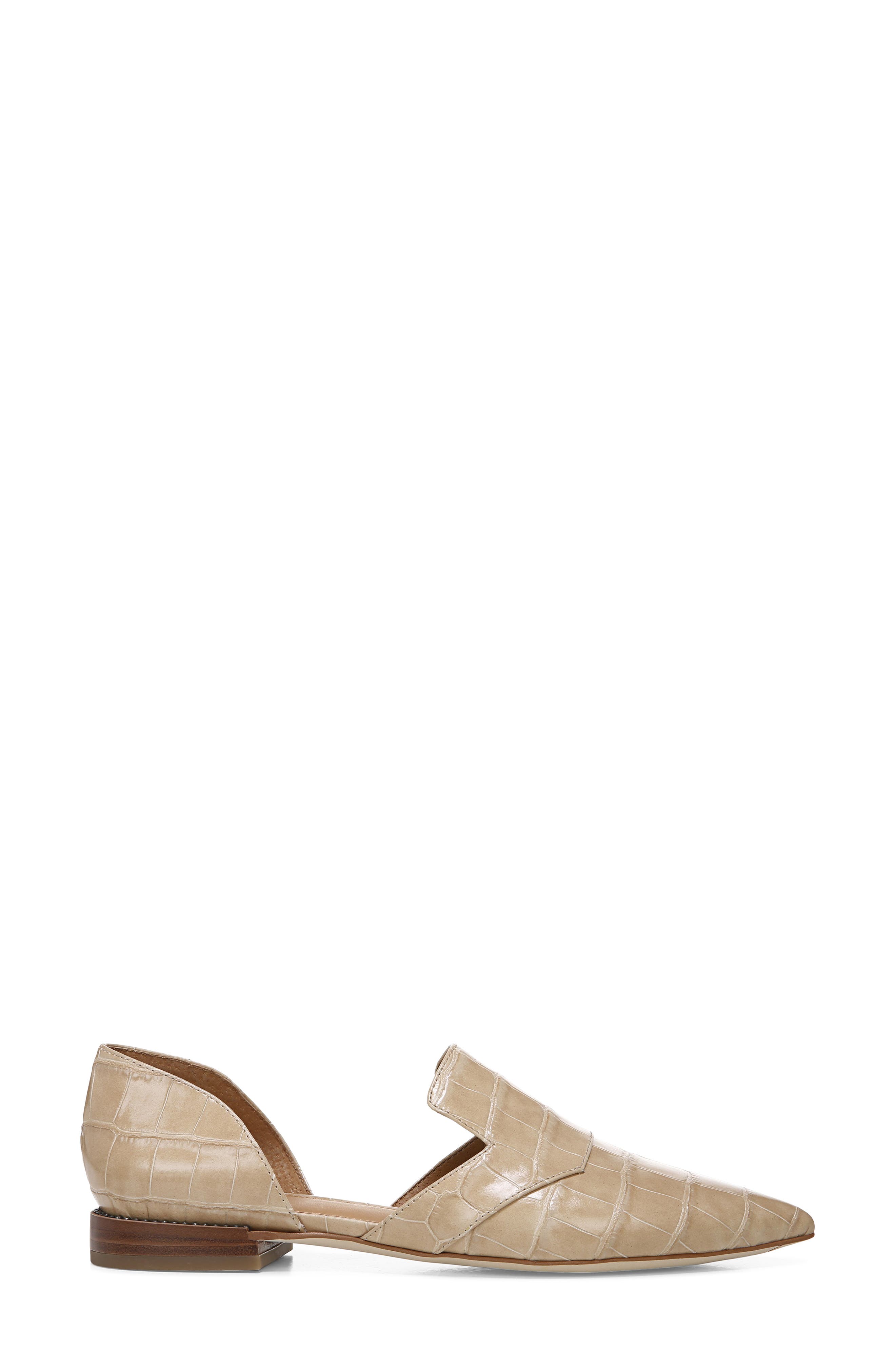 Toby Pointed Toe Flat, Alternate, color, SAND LEATHER
