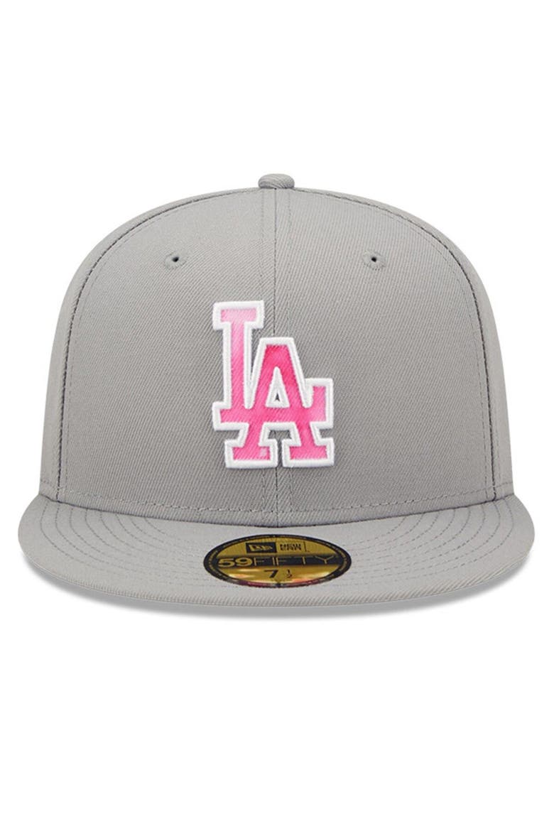 Men's New Era Gray Los Angeles Dodgers 2022 Mother's Day On-Field 59FIFTY Fitted Hat, Alternate, color, Gray