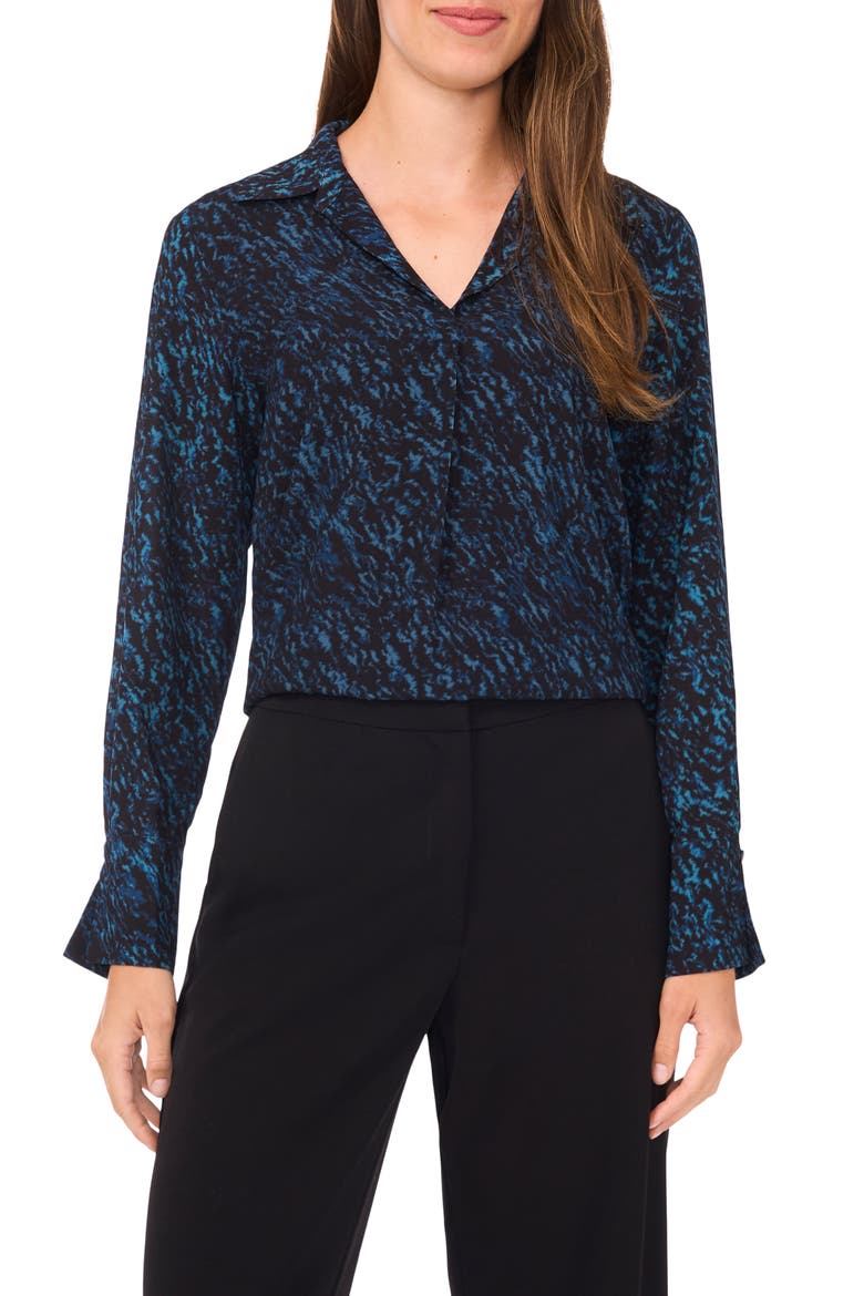 Collared Top, Main, color, RICH BLACK