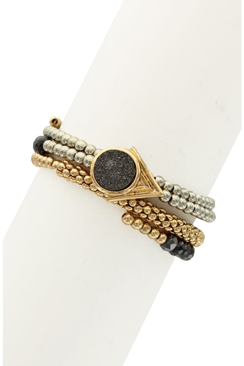 Alessia Coil Bracelet, Alternate, color, GOLD / BLUE