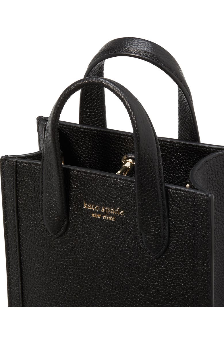 Kate Spade New York mini manhattan pebbled leather tote, Alternate, color,