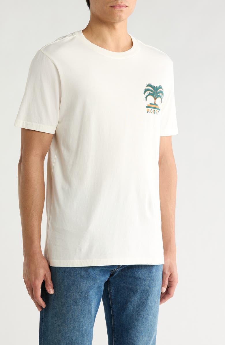 Roark Moto Palm Graphic T-Shirt, Alternate, color, Off White