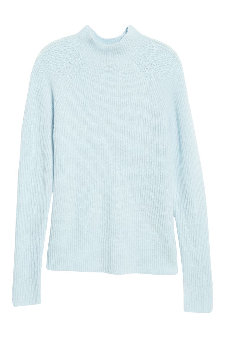 Mock Neck Sweater, Alternate, color, BLUE FALLS