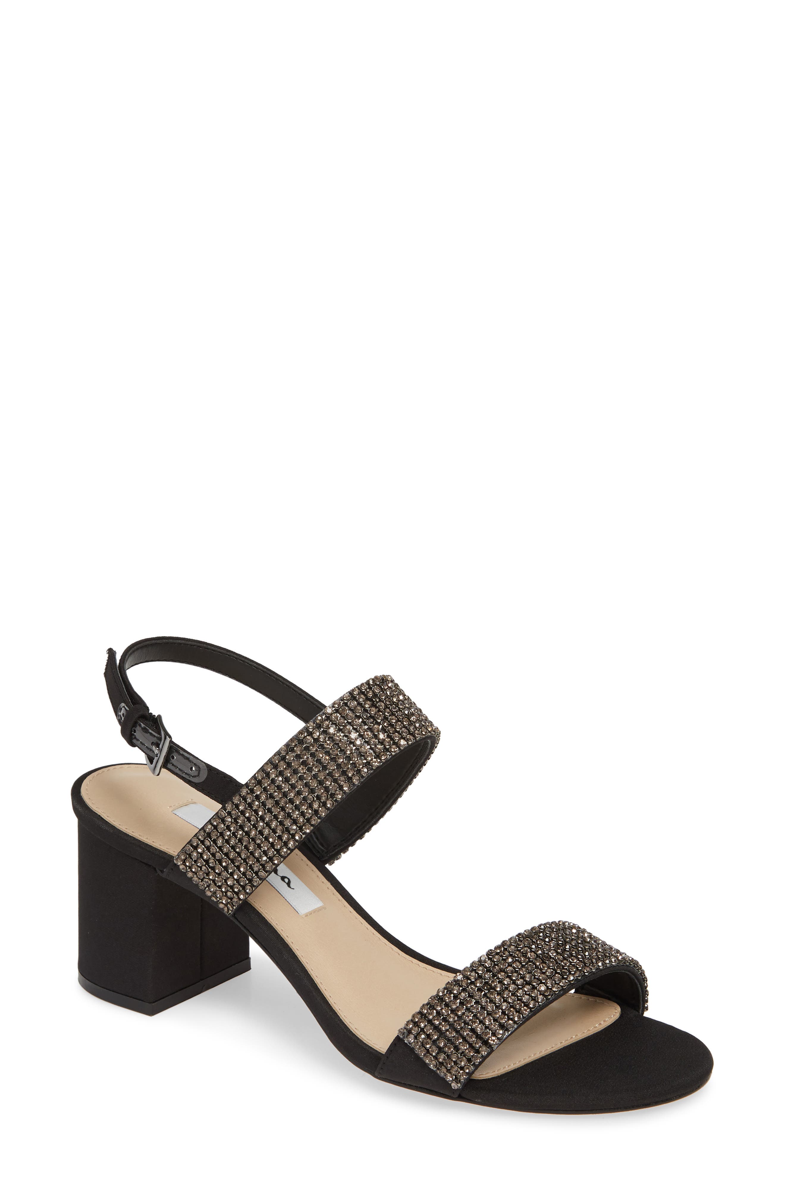 Nina Naomi Crystal Embellished Sandal, Main, color, 