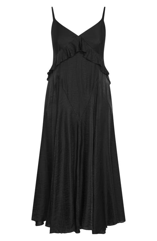 City Chic Clara Maxi Dress In Black