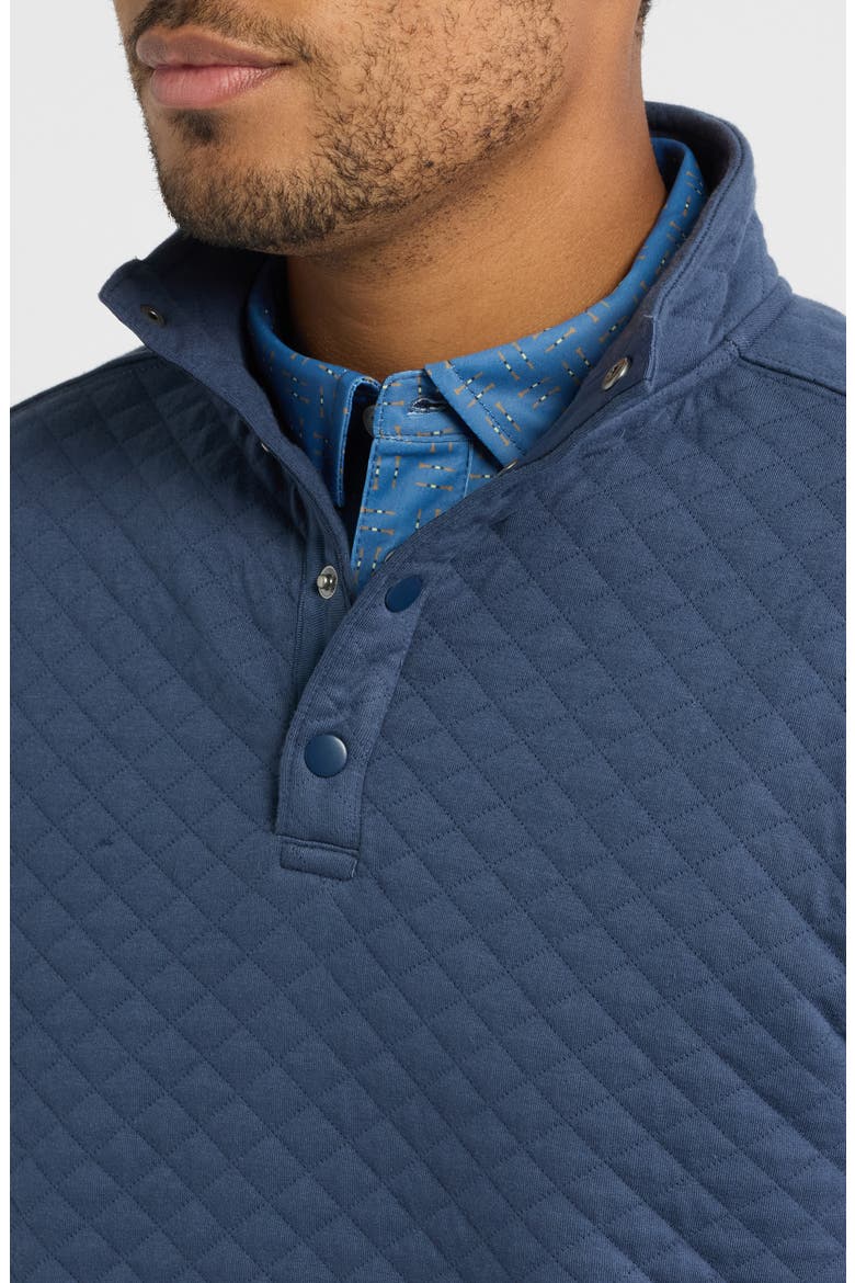 Cory Quilted Snap Placket Pullover, Alternate, color, NAVY