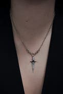 Disturbia Sica Sword Sterling Silver Necklace