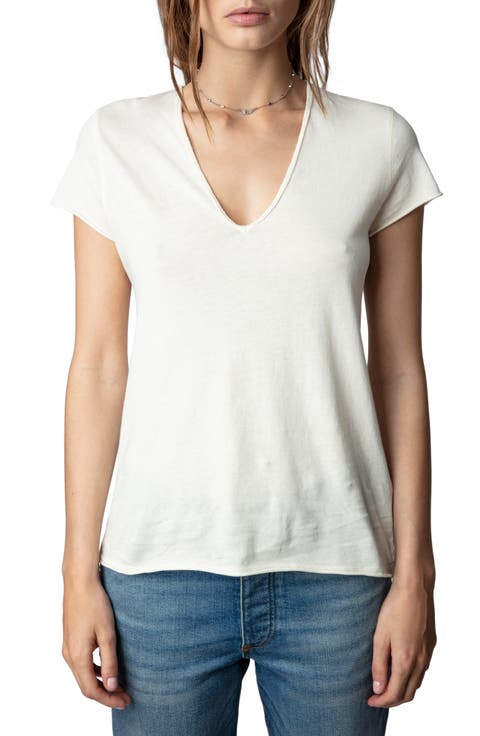 Story Wings Fishnet Cotton T-Shirt