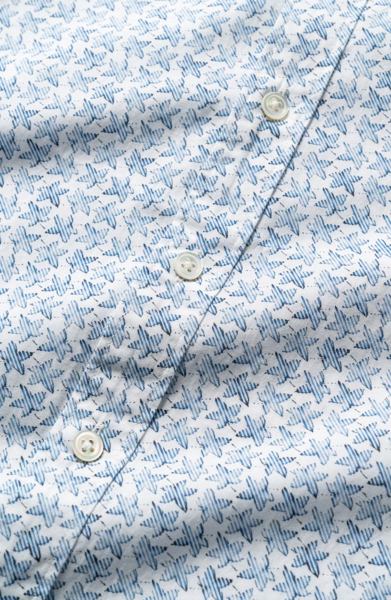 Rodd & Gunn Greneys Road Leaf Print Button-Down Shirt, Alternate, color, 