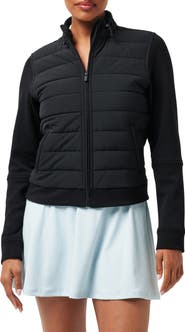 TravisMathew Skyloft Soft Espresso Martini Full Zip Quilted Jacket