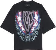 Cult of Individuality Oversize Cotton Graphic T-Shirt