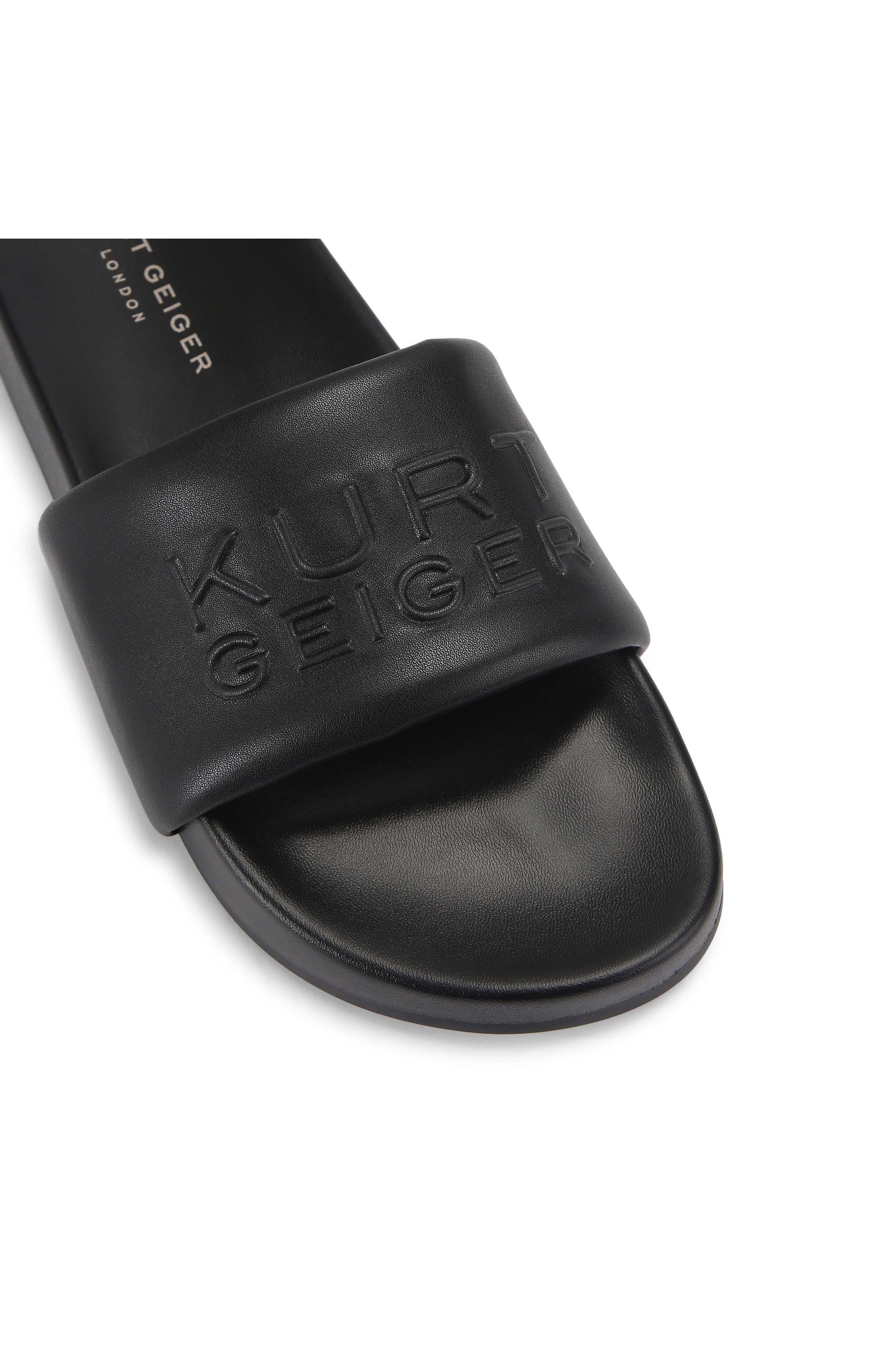 Kurt Geiger London Stacked Slide Sandal, Alternate, color, Black