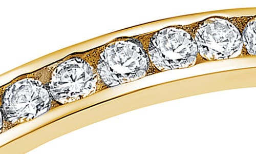 Crislu Classic Eternity Band Ring In Gold