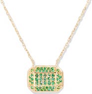 Campbell + Charlotte Spark Emerald Cut Charm Necklace