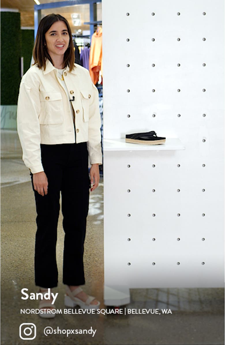 Forest Espadrille Flip Flop, sales video thumbnail