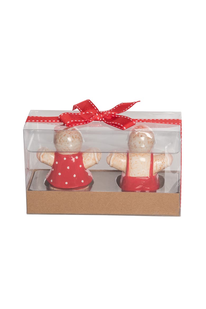 Gingerbread Couple Salt and Pepper Shakers, Alternate, color, Multicolored