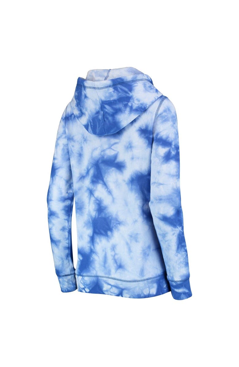 New Era Women's New Era Royal Los Angeles Dodgers Tie-Dye Full-Zip Hoodie, Alternate, color, 