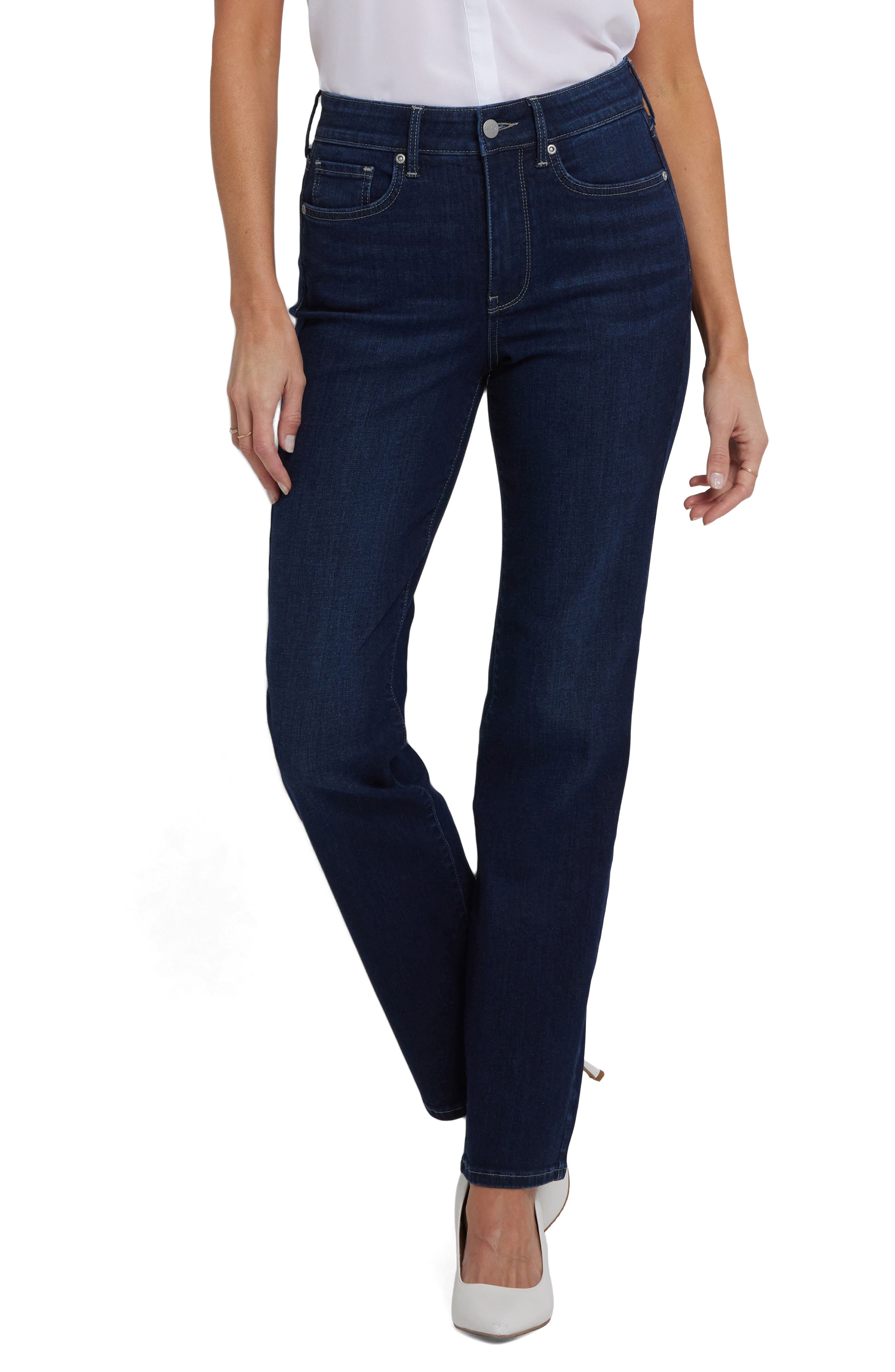 NYDJ Marilyn High Waist Straight Leg Jeans