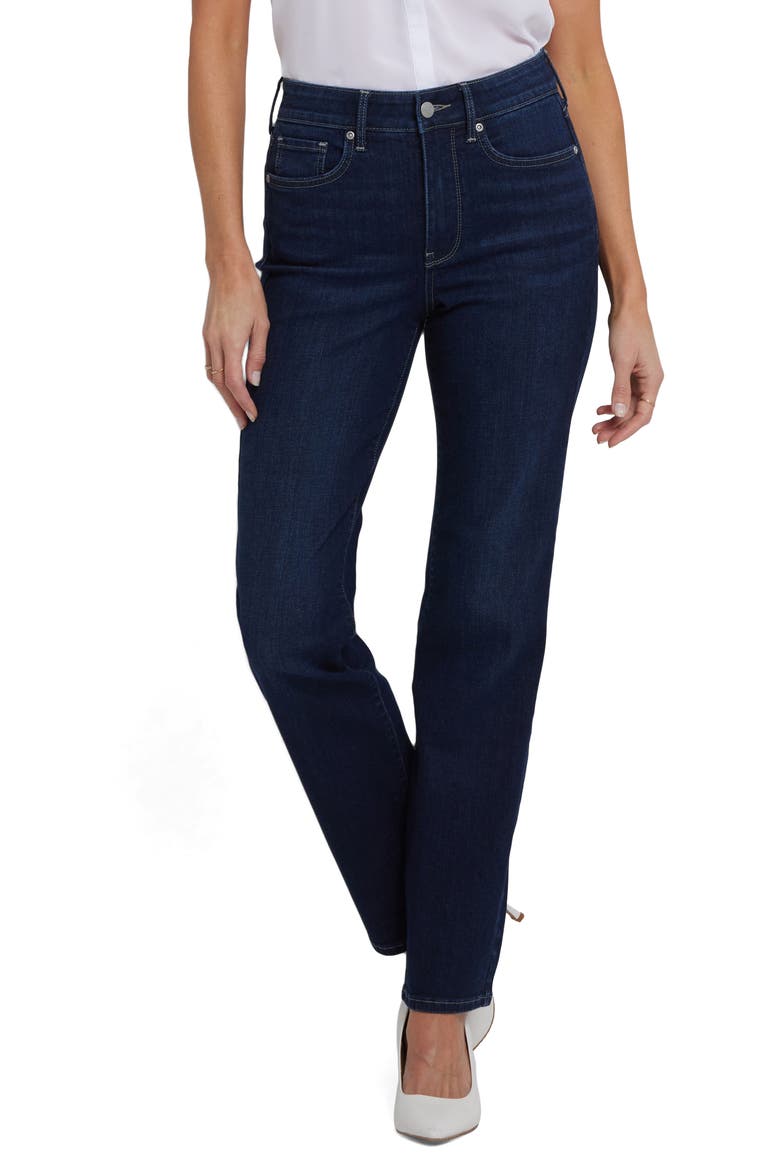 Marilyn High Waist Straight Leg Jeans, Main, color, MIDNIGHT BREEZE