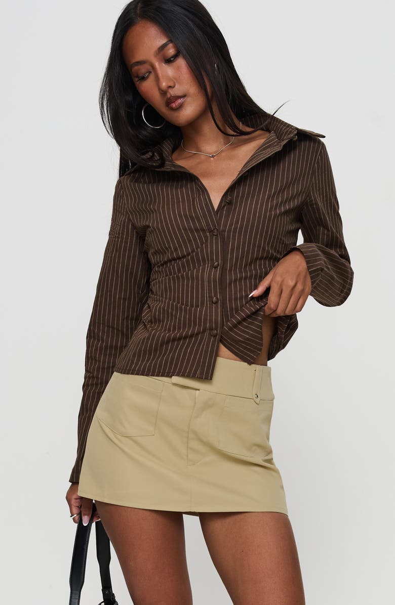 Princess Polly Caitlan Utility Miniskirt, Alternate, color, 