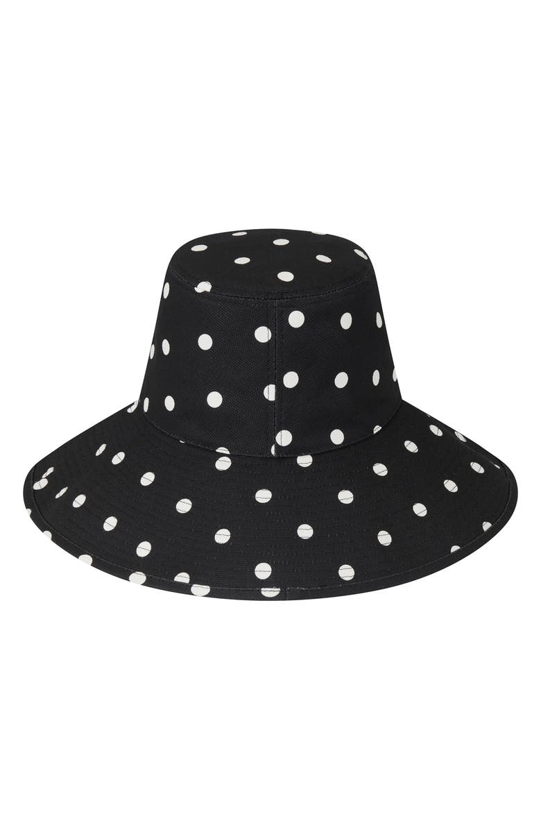 Lack of Color Holiday Cotton Canvas Bucket Hat, Alternate, color, Black